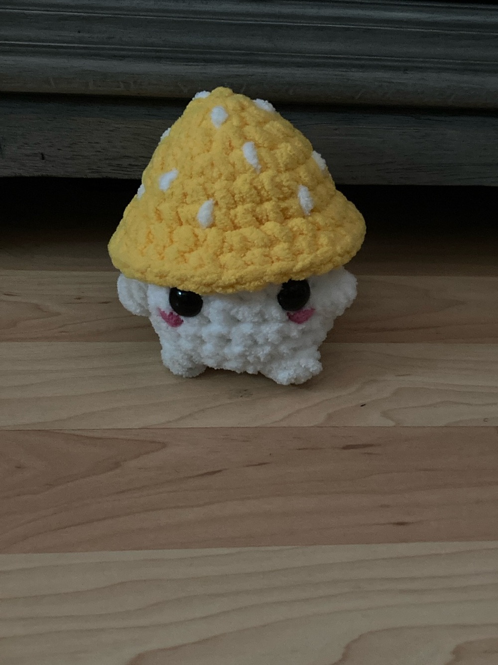 Source Unknown Plush Mushroom Toy - Yellow & White